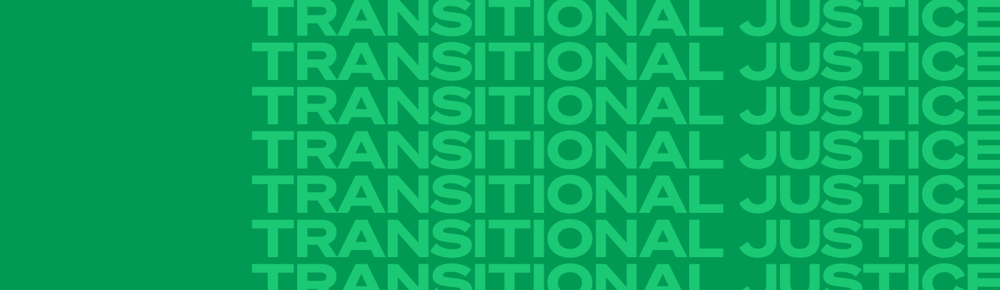 transitional justice banner